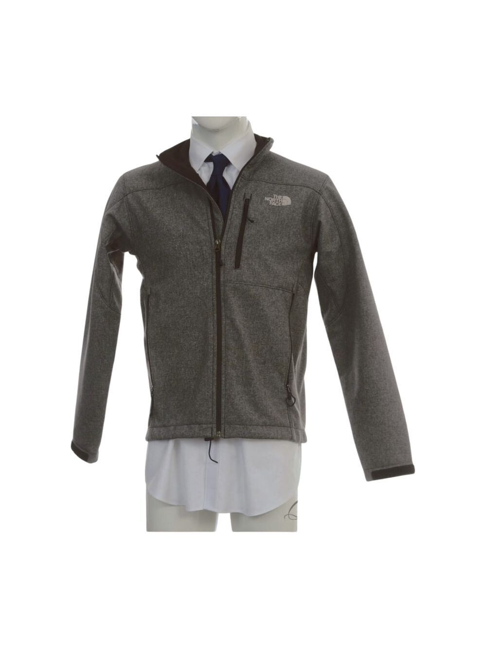 The North Face Small Apex Barrier Soft Shell Jacket Wind/Water Resistant Grey